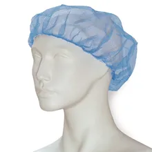 Bonetă tip plasă fagure de unică folosință, nailon, albastră, Ø 53 cm, 100 bucată(ți)
