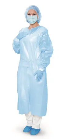 Set igienă medicală, halat PP/PE, mască medicală tip II, botoșei, 1 set