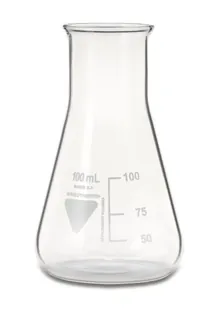 Balon Erlenmeyer RASOTHERM cu gât larg, 100 ml, 10 bucăți