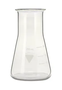 Balon Erlenmeyer RASOTHERM cu gât larg, 200 ml, 10 bucăți