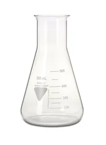 Balon Erlenmeyer RASOTHERM cu gât larg, 500 ml, 10 bucăți