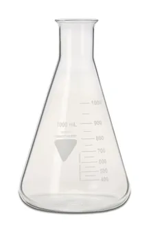 Balon Erlenmeyer RASOTHERM cu gât îngust, 1000 ml, 10 bucăți