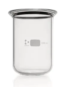 Pahar Berzelius cu flanșă plată, DURAN®, DN120, cu canelură, 2000 ml, 1 bucată