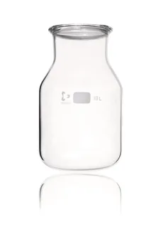 Fiolă de reacție cu flanșă plată, DURAN®,, cu canelură, 10.000 ml, 1 buc.