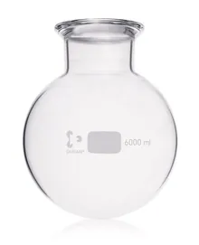 Balon cu fund rotund FF, DURAN®, DN100,, cu canelură, 6000 ml, 1 buc.