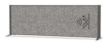 Separator birou 1600 x 350 x 527.5 mm, cu picioare reglabile, 1 bucată(ți)