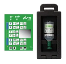 Stație de spălare a ochilor Plum iBox 1 cu 1 x soluție de spălare a ochilor 500 ml