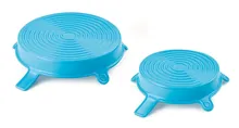 Set capace de silicon DURAN®, XL/XXL, , Cyan, 1 set