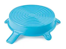 Capac de silicon DURAN®, Cyan, XL, Ø 102-120 mm, 1 bucată