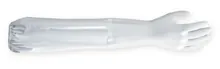 Mănuși de protecție chimică SHOWA B0710, L 600 mm, albe, mărimea M, 10 perechi