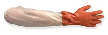 Mănuși de protecție chimică SHOWA 640, L 600 mm, portocalii, mărimea L, 1 pereche