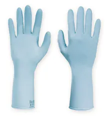 Mănuși de unică folosință Dermatril L 741, Nitril, albastre, L 300 mm, mărimea 9, 100 buc.