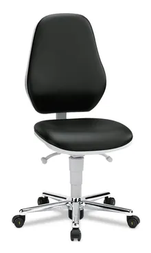 Scaun de cameră curată Comfort, Piele artificială, înălțime șezut, 490-630 mm, 1 unitate(ăți)