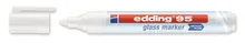 Markere pentru sticlă edding 95, alb, 1.5-3 mm, 10 buc.