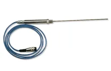 Senzor de temperatură FE-Cu-Ni, Ø 1.5 mm, cu garnitură din argint fin, lungime 220 mm