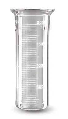 Vas de reacție, cilindric, gradat, fund plat, DN100, 1.0 l, 1 bucată