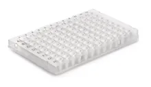 Placă PCR cu 96 godeuri, cadru rigid, Standard, transparentă, cadru întreg, 50 buc.