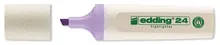 24 evidențiatoare pastel EcoLine, Violet, verde, roz, albastru, 4 bucăți