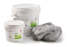 Lână de aluminiu, aprox. 99 %, fină, 1 kg, plastic