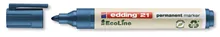 Marker permanent 21 EcoLine, Albastru, lățime linie 1.5-3 mm, 10 bucăți