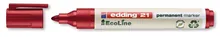 Marker permanent 21 EcoLine, Roșu, lățime linie 1.5-3 mm, 10 bucăți