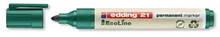 Marker permanent 21 EcoLine, Verde, lățime linie 1.5-3 mm, 10 bucăți
