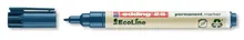 Marker permanent 25 EcoLine, Albastru, lățime linie 1 mm, 10 bucăți