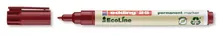 Marker permanent 25 EcoLine, Roșu, lățime linie 1 mm, 10 bucăți