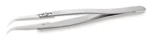 ROTILABO® pensetă ceramică, Cu mâner din oțel inoxidabil, curbată, ascuțită 0.7 mm, 1 bucată