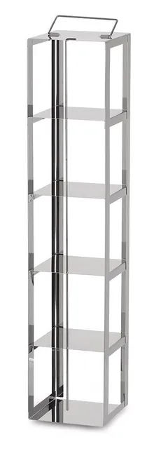 Suport criogenic înalt din oțel inoxidabil, 1x5, pentru o înălțime a cutiei de 130 mm, 1 bucată
