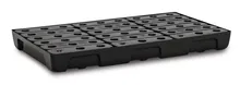 Tavă de colectare pentru butoaie mici, PE, 100x60 cm, capacitate de reținere 33 l cu grătar