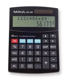 Calculator de buzunar solar MTL 800, L 190 x W 140 x H 30 mm, 196 g