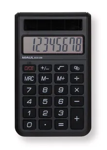 Calculator de buzunar solar ECO 250, L 98 x W 60 x H 12 mm, 32 g