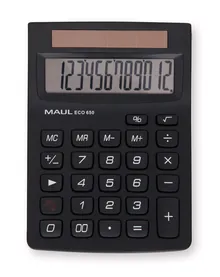 Calculator de buzunar solar ECO 650, L 145 x W 104 x H 33 mm, 97 g, 12 cifre