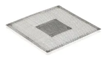 Suport cu plasă, 120 x 120 mm, Cu centru din oțel inoxidabil, 60 x 60 mm, 1 bucată