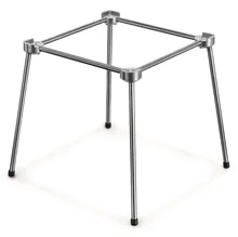 Stativ cvadruped de laborator, H 210 mm, 200 x 200 mm, greutate 710 g, 1 bucată