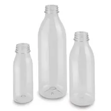 Flacoane cu gura largă, PET, 250 ml, 10 bucăți