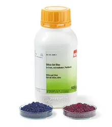 Silicagel albastru, 2-4 mm, cu indicator de culoare, perle, 1 kg, plastic