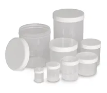 Cutiicu capace înșurubabile PP, transp., Capac alb, 12 ml, 10 bucăți