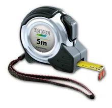 Bandă de măsurare, carcasă metalică, bandă acoperită cu nailon, lungime 5 m, 1 bucată
