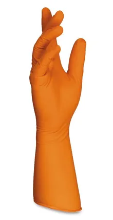 Mănuși de unică folosință SHIELDskin XTREME ORANGE NITRILE 300 DI, Mărime, 10 (XL)