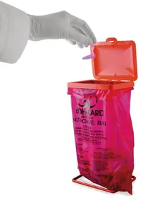 Kit de banc biohazard, 100 x sac, 220x280mm, 1 x suport, 1 x capac, 1 set