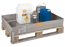 Cuva Sekuroka®-spillage, fără grătar, cu opritor, 1 bucată