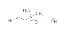 Hidroxid de colină, 46,5-50,0 % în apă, 50 ml, sticlă