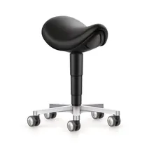 Scaun șa, negru, imitație piele, înălțime șezut, 540-800 mm, 1 bucată