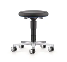 Scaun de laborator din imitație piele, 450-650 mm, 1 bucată