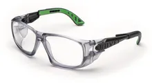 Ochelari de protecție 5X9 CR39, ramă gunmetal/verde, lentilă clară, 1 unitate(ăți)