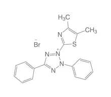 Albastru de tiazolil, min. 98 %, pentru biochimie, 10 g, sticlă