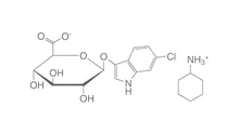 Sare de ciclohexilamoniu a acidului 6-cloro-3-indoxil-β-D-glucuronic, 50 mg, >=98 %