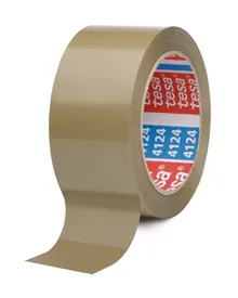 Bandă adezivă PVC tesapack®, maro pentru colete, lățime 50 mm, lungime 66 m, 3 rolă(e)